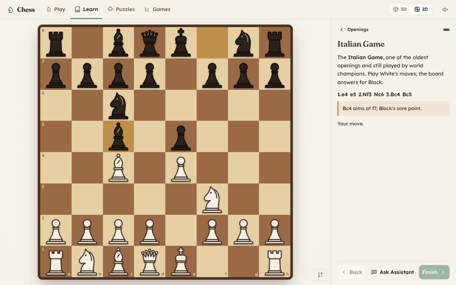 Openings move by move, with the idea behind each one